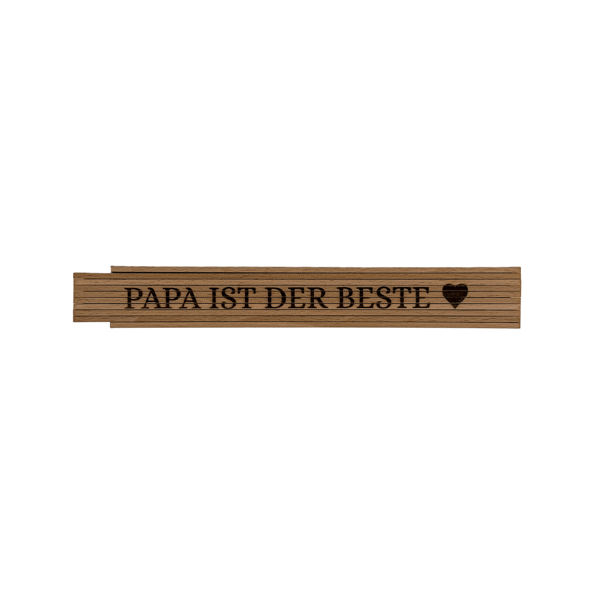 Zollstock mit Wunschtext graviert
